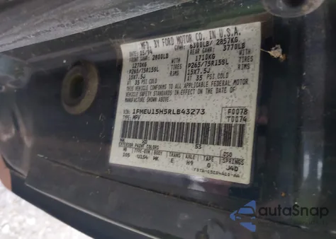 1994 Ford Bronco U100 из США, поврежденный, VIN 1FMEU15H5RLB43273